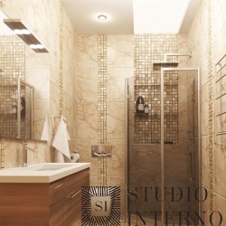 Дизайн интерьера ванной в дуплексе 